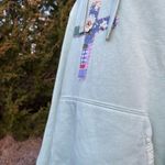 Custom Number Patchwork Hoodie Blue Size L Photo 5