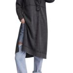 Pilcro Distressed Duster Hoodie Grey Black Size Small Photo 0