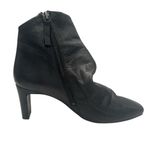 Free People Cybill Heel Ankle Boots Women's 9 Black Leather Boho Hippie Career Photo 3