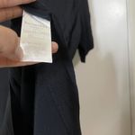 marimekko reija black Vneck Short sleeve shirt midi dress size Medium Black Photo 3