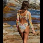 Free People  Dion Mesh Surf Swimsuit MED Photo 2