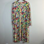 LuLaRoe  Duster Cardigan Large Long Sleeve Floral Print Long Linen Blend‎ Womens Photo 5