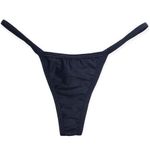 🔃Black Thong Bikini Bottom Photo 0