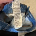 American Eagle  Hi-Rise Shortie Denim Jean Shorts Medium Wash Roll Cuff Size 10 Photo 9