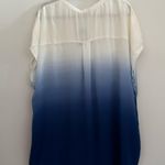 Torrid Sapphire Blue Dip Dye Short Sleeve Challis Dolman Size 2X Photo 1