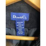 Denim & Co Womens Corduroy Blazer Jacket Dark Gray Button Front Pockets Size Med Photo 1