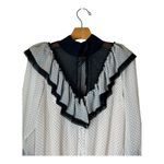 HAH Hot As Hell Bodysuit Women Small Black White Polka Dot Heavy Knecking NWT Photo 5