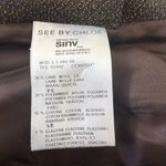 See By Chloe Blazer Brown Wool Blend Side Slits Career Office Luxe Size 4 Photo 13