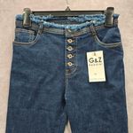 G&Z Apparel Blue Flare Fringe Western Button Vintage Jeans Pants Bottoms 32 Photo 2