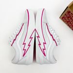 Vans  Old Skool Bolt Pop Pink Glow Lace Up Sneakers Skate Shoes White Pink Photo 9