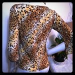 Nicola Spandex Split bell sleeve Top! Work it Girl Brown Photo 1