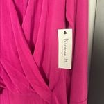 Vibrant  Women's Fuchsia Wrap Blouse Photo 2