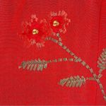 Vintage DJ & Co by Dawn Joy Orange Floral Embroidered Sheath Dress Size 12 Photo 14