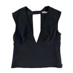 Halston Heritage - V Neck Top in Black Photo 0