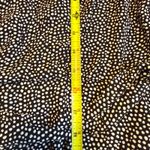 Mi Ami Black White Polka Dot Wrap Midi Dress Flutter Sleeve Tie‎ Waist XL # Photo 8