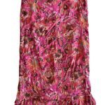 Sigrid Olsen Vintage 90s Dead Stock  Pink Floral Skirt Ruffle NWT Boho Photo 0