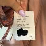 After Six  Ruffle Strap Pleated Metallic Dress‎ Harvest Floral XL Photo 6