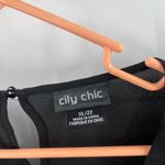 City Chic Blouse Size XL/22 Lace Breeze Top Black Embroidered Eyelet Statement Photo 3