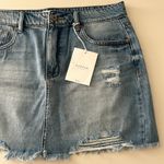 Kacan distressed blue Jean mini western skirt Size M Photo 1