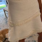 Alexis Fabiana Tweed Cream Beige Mini Dress Medium Photo 5