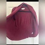 Sonoma  Sweater Womens PXL Cardigan Red Cotton Blend Collared Long Sleeve solid Photo 3