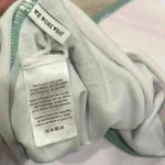 We Wore What  Sage Green Brooklyn Halter One Piece Swimsuit Plunge Bow Size L Photo 1