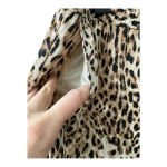 Banana Republic Slim Tencel leopard print pull on pants elastic waist small Photo 6