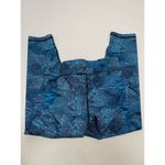 Velocity Women's Leggings Elastic Waistband Marbled Blue Medium Blue Photo 1