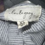 Lou & grey LOFT Gray & White Striped SemiSheer Lightweight Short Cardigan XS Photo 5