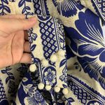 Farm Rio  size small Blue pineapple garden romper white shorts tie tropical vaca Photo 6