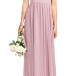 Show Me Your Mumu June Maxi Bridesmaid Dress size Small Antique Rose Chiffon Photo 0