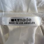 LA Made  White Braid Back Tank Size Small New Photo 4