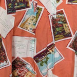 Eddie Bauer Vintage  Travel PostCard Tropical Hawaii Italy Swing Skirt Size 14 Photo 5