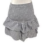 Nation Ltd Nili Party Mini Skirt in Gingham Size XS Smocked Ruffle Tube Top Photo 5