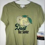 Outlaw Green Graphic Short Sleeve Tee Don’t Be Sour Size XL Photo 2
