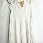 LABEL OF LOVE White Eyelet Short Sleeve Dress NWT Medium Photo 0