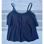Land's End Bathing Swim Suit Tankini Top 10 Black Modest EUC Molded Cups Bra Photo 0