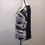 Kensie  Pieces black marble print short sleeve shirt Photo 3