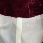 Vintage 11 12 Velvet Blazer Skirt Suit Burgundy 60s 70s Lace Blouse 3 Piece Maxi Red Photo 10