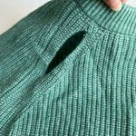Worthington Fisherman’s rib knit sweater cutouts crew neck size small mint green Photo 8