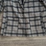American Eagle  Outfitters Black and Gray Plaid Blazer Photo 3