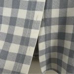 Teddi Vintage Blue Gray and White Checkered Button Photo 6