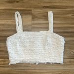 Lulus white cropped shirt Photo 0