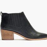 Madewell The Bonham Boot Size 7.5 Black Ankle Leather Comfort Chelsea Western Photo 1