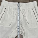 Athleta Cabo Linen High Rise Jogger Pants White Size 8 Photo 8