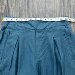 Athleta Playa Linen Wide Leg Crop Pants Women's Size 4 • Borealis Green Teal Photo 1