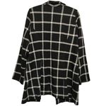 Grace Elements  Women's Black White Checkered Button Front Jacket Size L‎ Photo 1