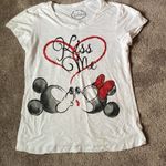 Disney  Minnie Mouse Graphic Tee & Red Capri Pajama Set SIZE M Photo 2