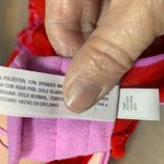 Auden mesh underwire babydoll lingerie,‎ red and lavender, size XL Photo 7