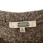 Gimmicks by BKE Gimmicks Taupe Oversized Sweater size large Taupe Eyelet Sleeves Photo 4